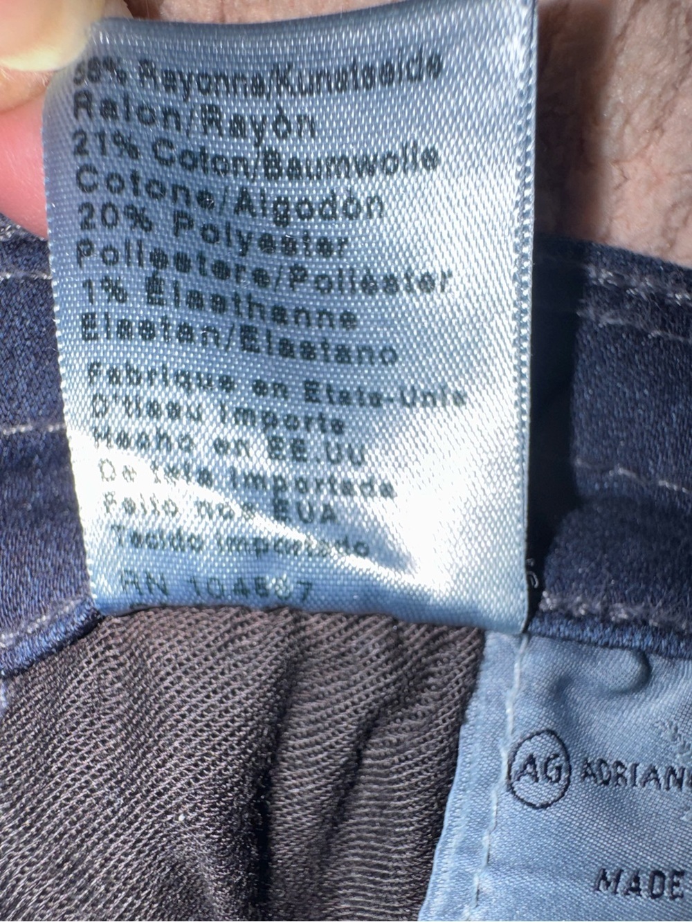 AG Adriano Goldschmied The Farrah Skinny High Rise Jeans Dark Wash Size 30R EUC - Picture 13 of 13